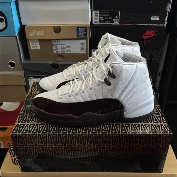 A Ma Maniére x Air Jordan 12 Retro White Burgundy - Picture 2 of 3